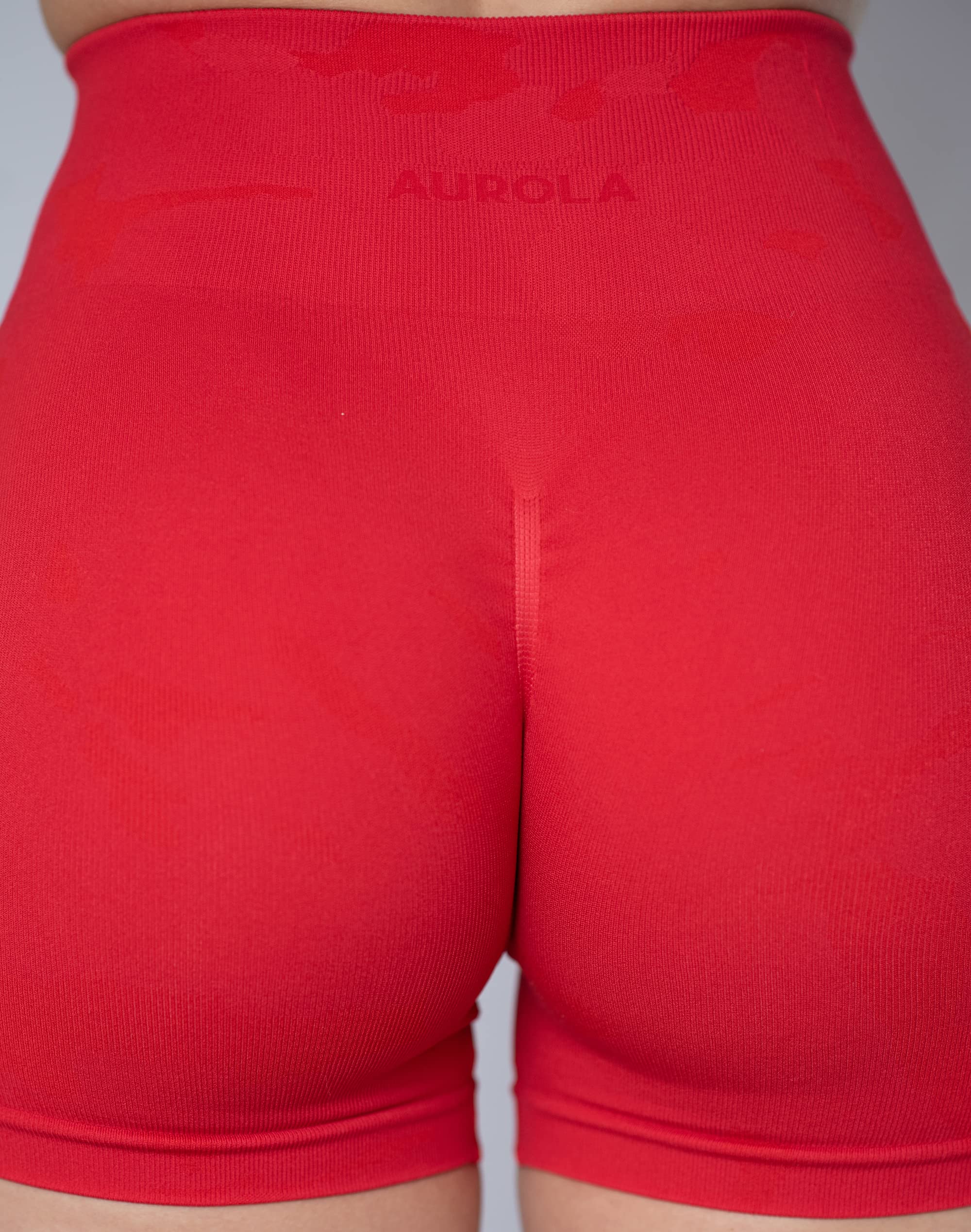 AUROLA Women's Camo Workout Shorts - Seamless, Subtle Logo, Scrunch Design for Yoga, Running & Gym | High-Performance Activewear