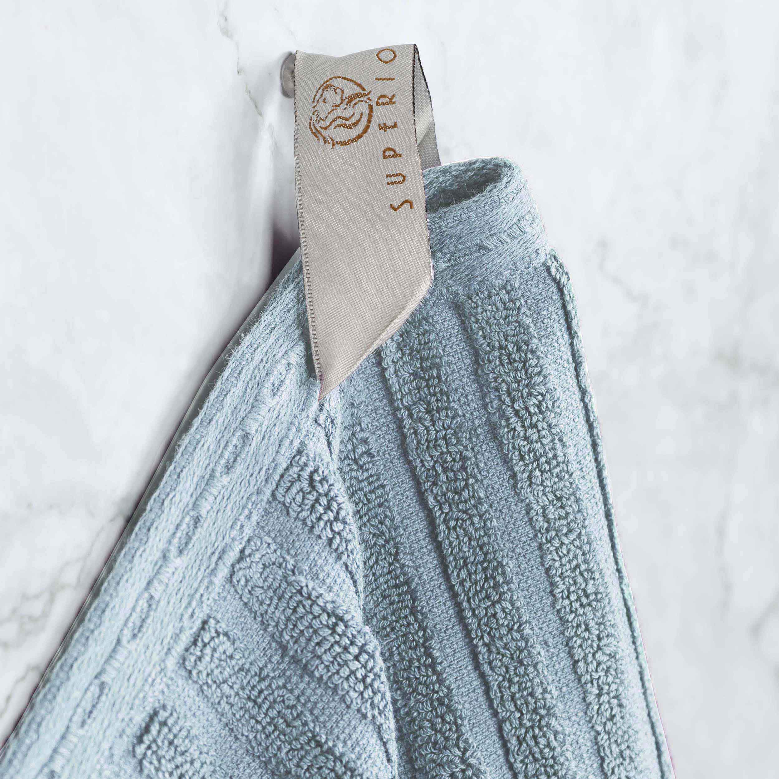 Premium Cotton Ribbed Textured Hand Towels - Ultra Absorbent 4-Piece Bath Towel Set for Kitchen, Bathroom & Gym - Soft Quick-Drying Guest Towels
