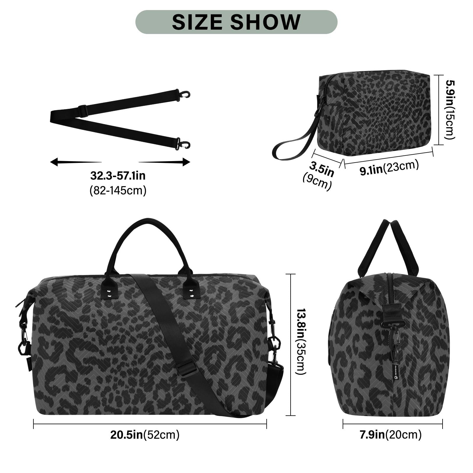 Large Travel Duffel Bag - Waterproof Sports Tote & Gym Bag for Women & Men - Golden Bee Queen Crown Pattern Carry On Luggage - Perfect for Weekend Trips, Workouts & Overnight Travel