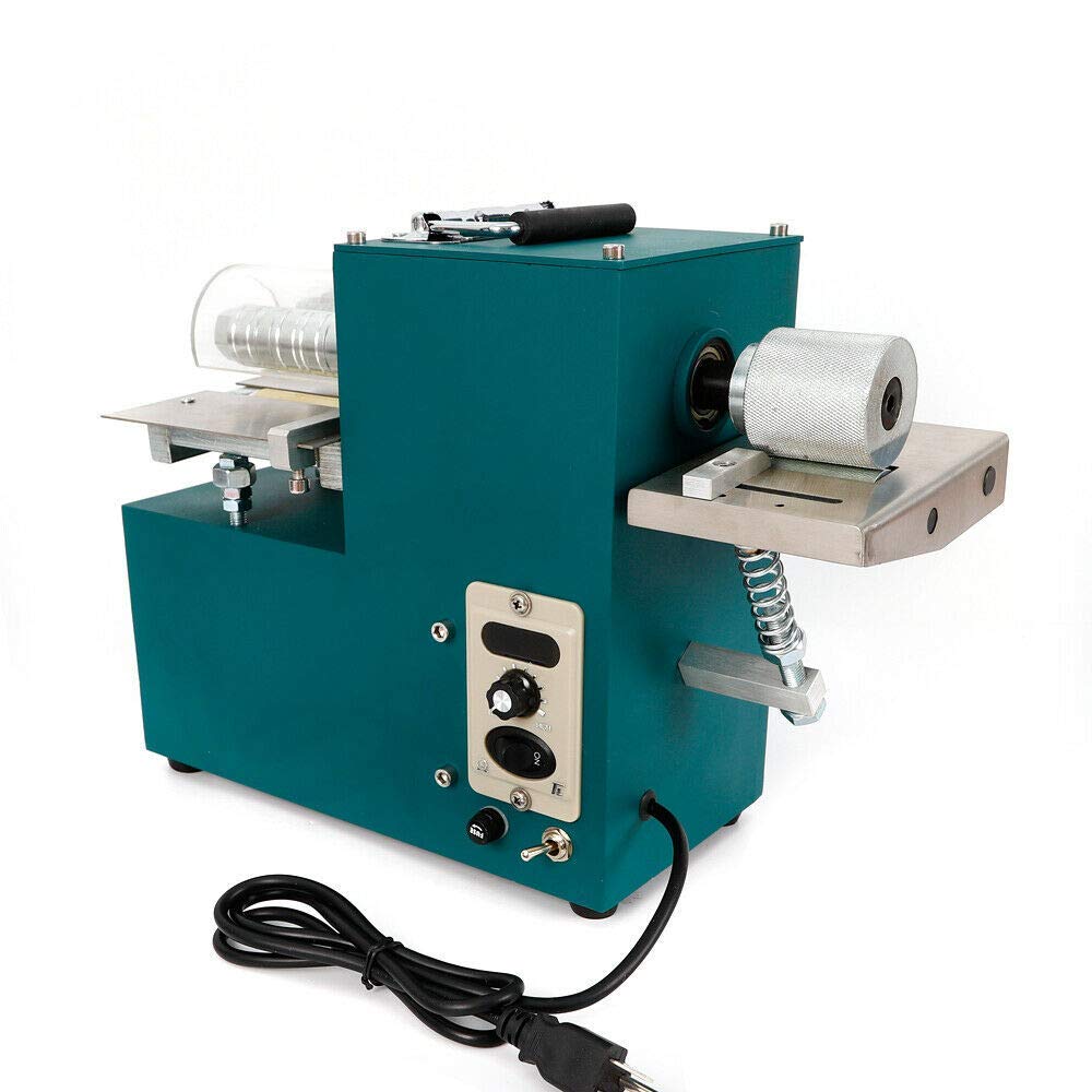FLYHERO 110V Electric Leather Strip Cutting Machine - Adjustable Speed 40W Leather Cutter for Bags, Shoes, Paper - US Stock | DIY Leathercraft, Shoe Repair & Paper Cutting Tool
