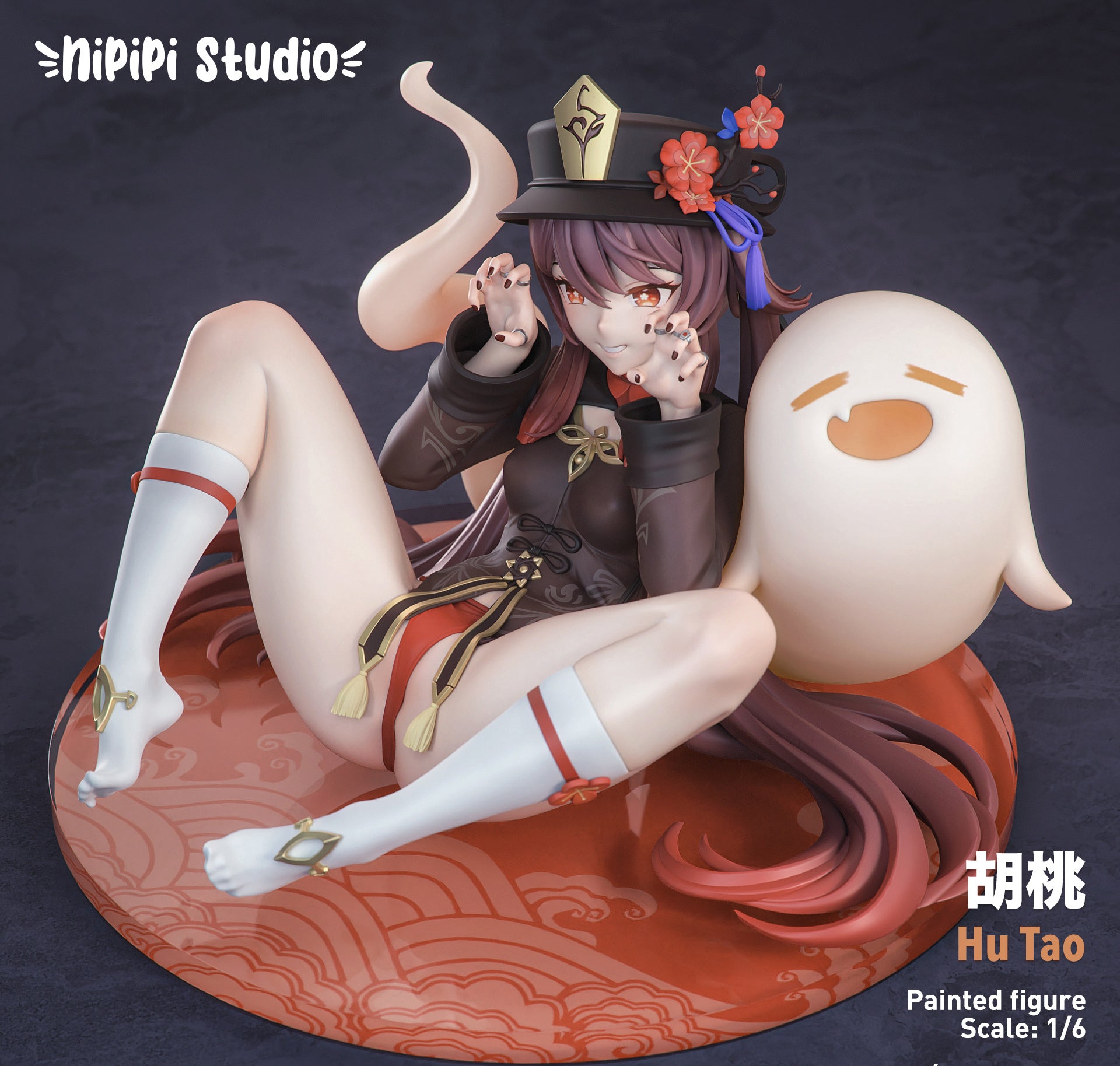 NiPiPi Studio Genshin Impact Hu Tao Cosplay Costume - Premium Quality Anime Outfit for Halloween, Cosplay Events & Themed Parties