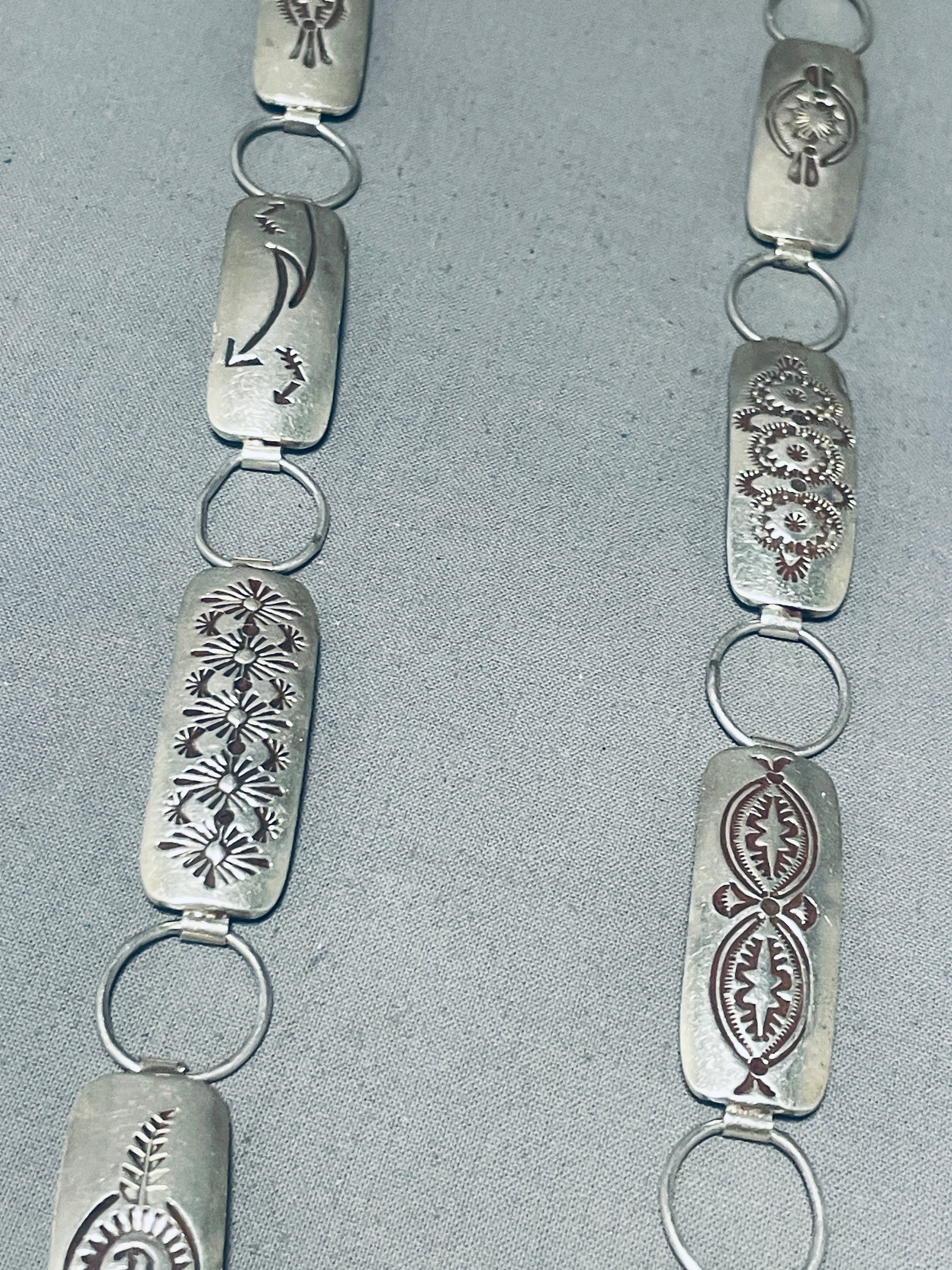 Vintage Navajo Sterling Silver Concho Belt - 170g Signed Native American Handmade Jewelry for Western Fashion & Boho Style