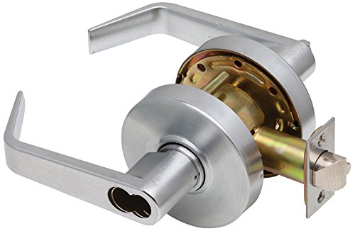 Grade 1 SFIC Cylindrical Lock C1000-ENTR-R-613 - Oil Rubbed Dark Bronze Finish, 2-3/4