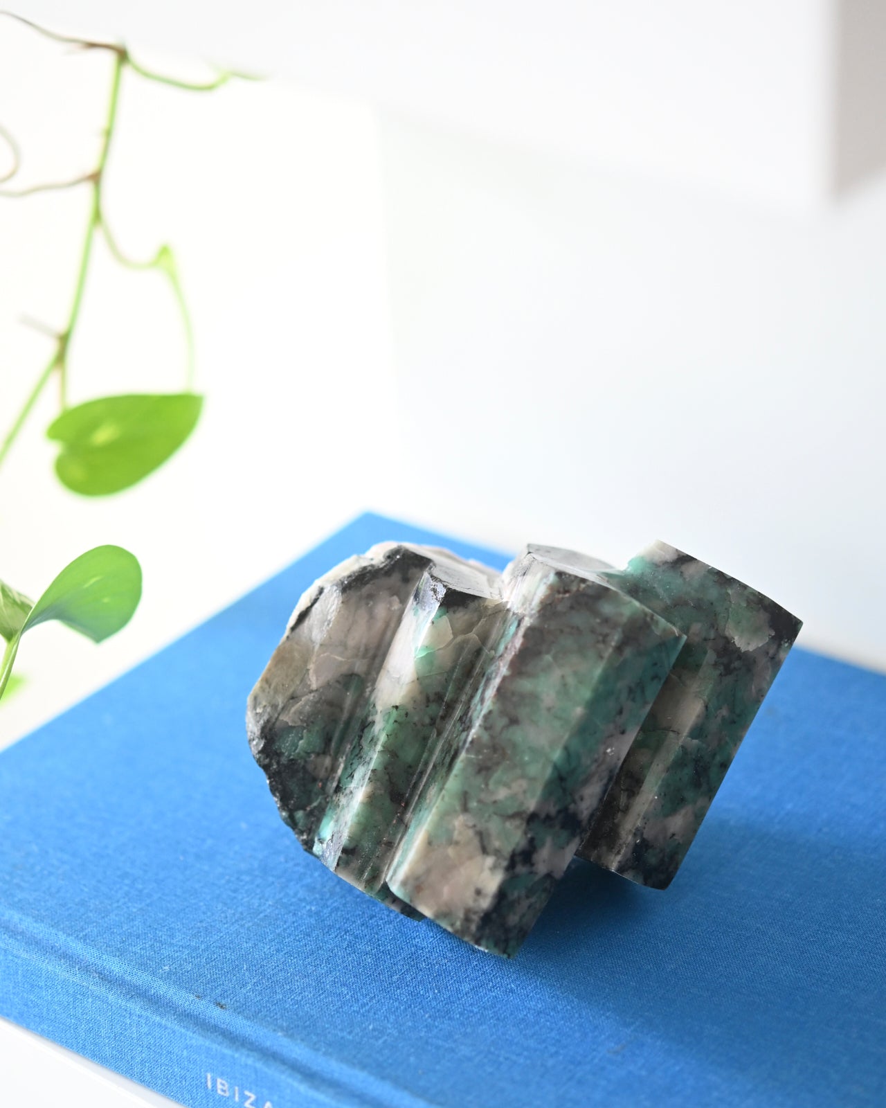 Natural Brazilian Emerald on Matrix - Rare Green Gemstone Specimen for Collectors & Jewelry Making | Perfect for Display, Gifts & Mineral Collections
