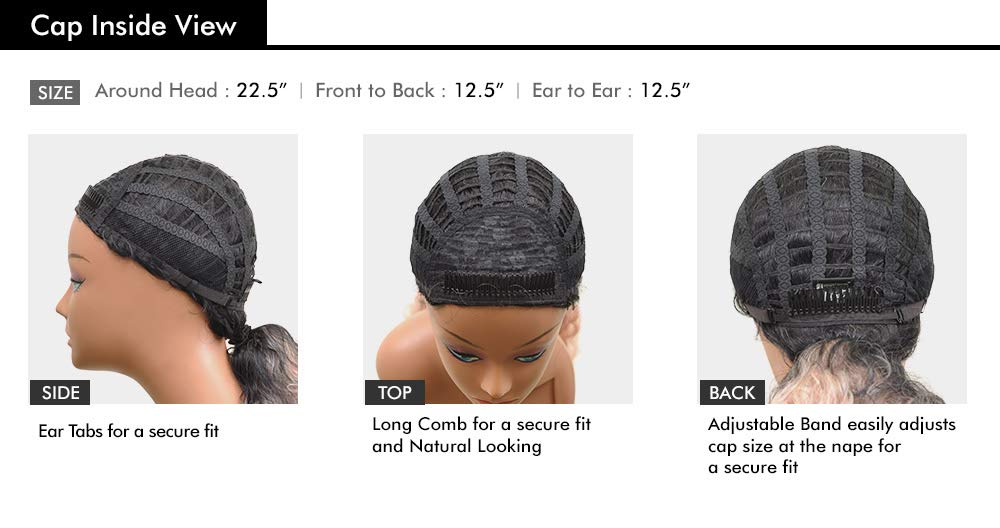 Sensationnel CKCo Half Wig - Synthetic Instant Weave Full Wig with Curls & Kinks - Money Maker (F1B/30) - Perfect for Quick Hairstyles & Protective Styling