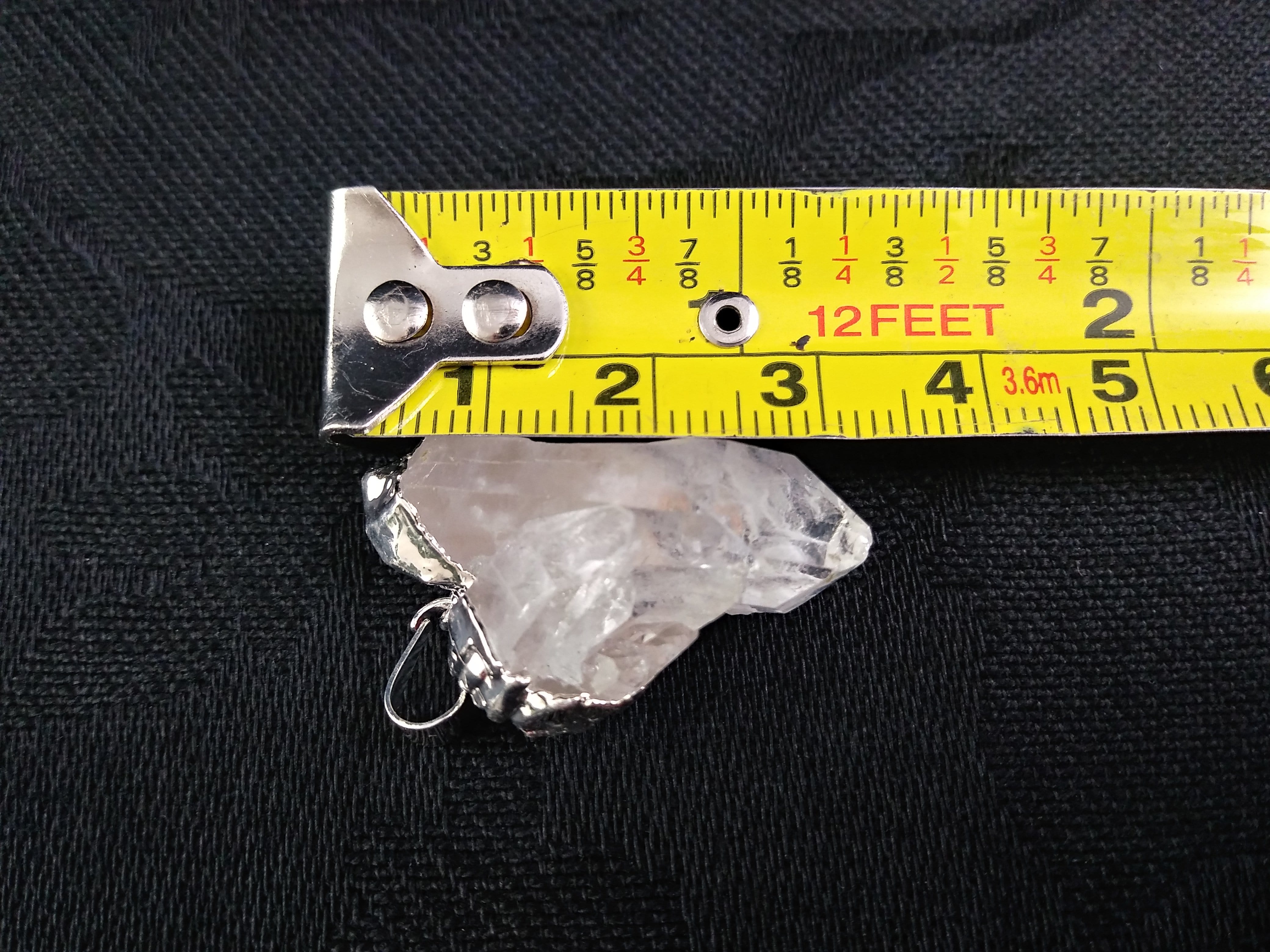 Natural Clear Quartz Point Pendant Necklace with Sterling Silver Foil - Perfect for Healing, Meditation & Spiritual Jewelry Gifts