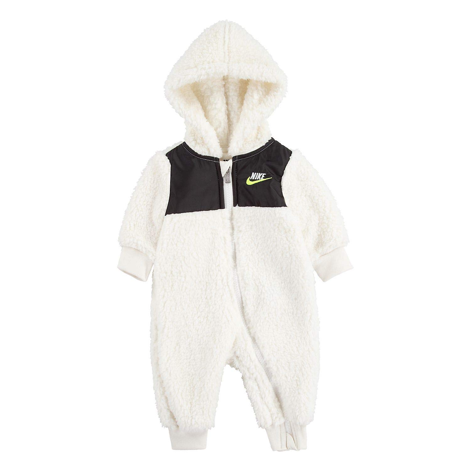 Nike Baby Sherpa Hooded Coverall - Warm Fleece-Lined Jumpsuit for Infants & Toddlers - Perfect for Winter Outings, Playdates & Cozy Indoor Wear