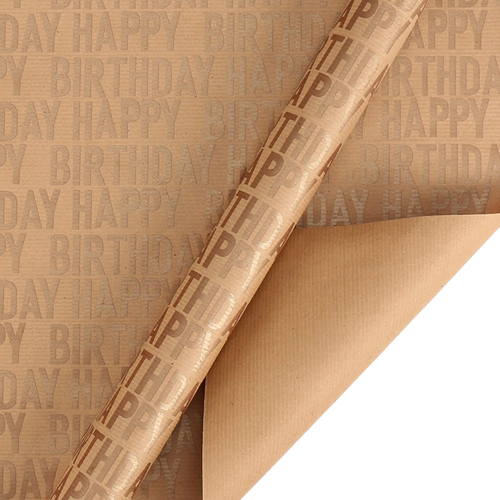 Eco-Friendly Kraft Paper Gift Wrapping Roll - Retro Birthday Present Wrap, DIY Home Decor, Sustainable Bee Wrap (Bronze, One Size) - Perfect for Party Favors, Wedding Gifts & Craft Projects