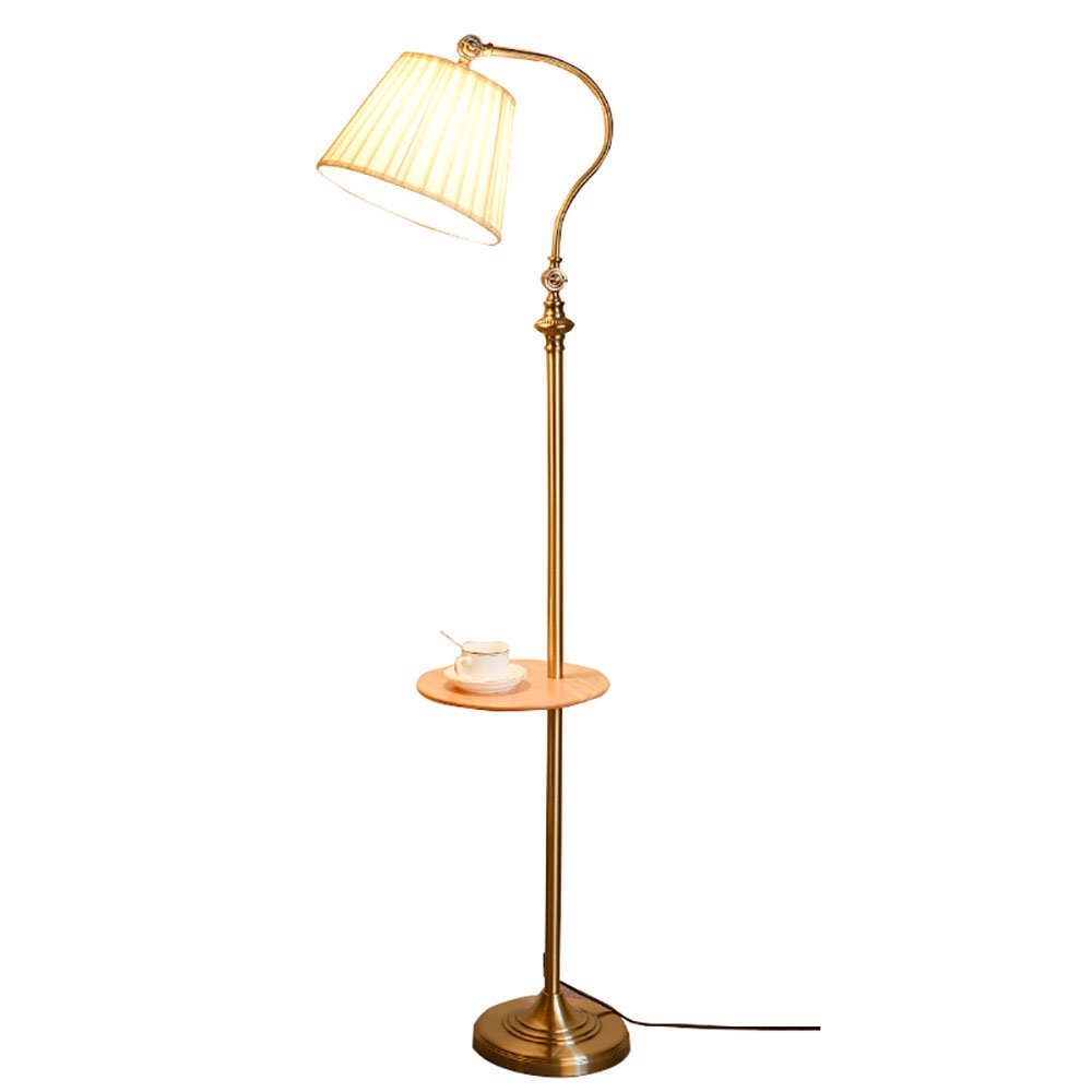 Vintage Floor Lamp for Living Room & Bedroom - European Retro Style Standing Lamp with Eye Protection, Perfect for Sofa, Coffee Table, or Study Area (Bronze) - Cozy Home & Office Lighting Solution
