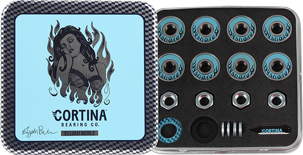 Cortina Elijah Berle Signature Bearings Single Set - High Performance Skateboard Bearings for Smooth Riding - Perfect for Street Skating, Longboarding & Skatepark Tricks
