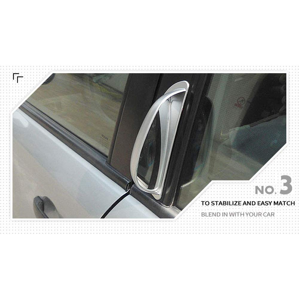 2Pcs Universal Wide Angle Car Blind Spot Mirrors - Auto Auxiliary Rear View Mirror Glass for Second Row Door Safety - Perfect for Parking, Lane Changing & Safe Exiting in SUVs, Trucks & Family Vehicles