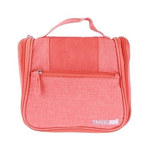 Portable Hanging Cosmetic Bag for Travel & Home - Large Capacity Makeup Organizer with Pockets for Cosmetics, Brushes, Toiletries & Jewelry (1PC) | Perfect for Vacation, Gym & Daily Use
