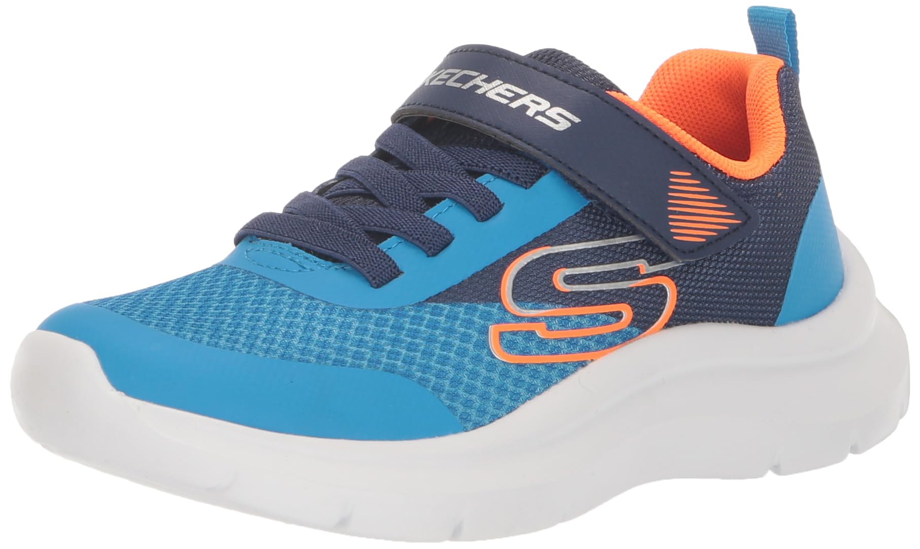 Skechers Boys Skech Fast Solar Squad Sneakers - Lightweight Running Shoes for Kids, Breathable Mesh & Comfortable Design - Perfect for School, Sports, and Daily Activities