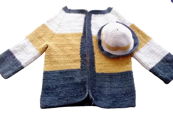 Crochet Granny Square Cardigan for Women - Bohemian Style Oversized Cardigan Sweater (XXL) - Perfect for Fall Fashion, Music Festivals & Boho Chic Outfits