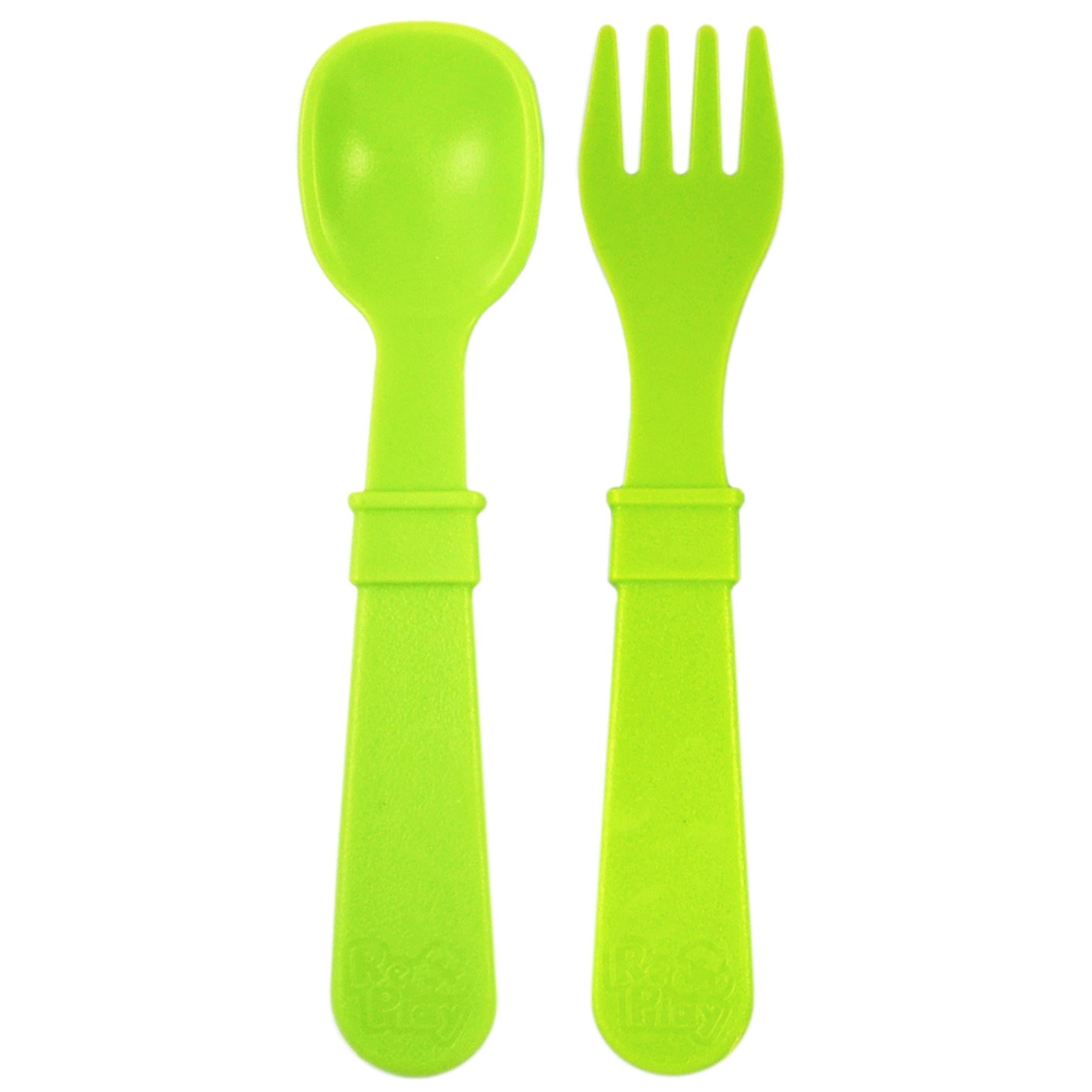 Reusable Eco-Friendly Baby Utensils - BPA-Free Spoon & Fork Set for Toddlers | Safe for Mealtime, Travel & On-The-Go Feeding
