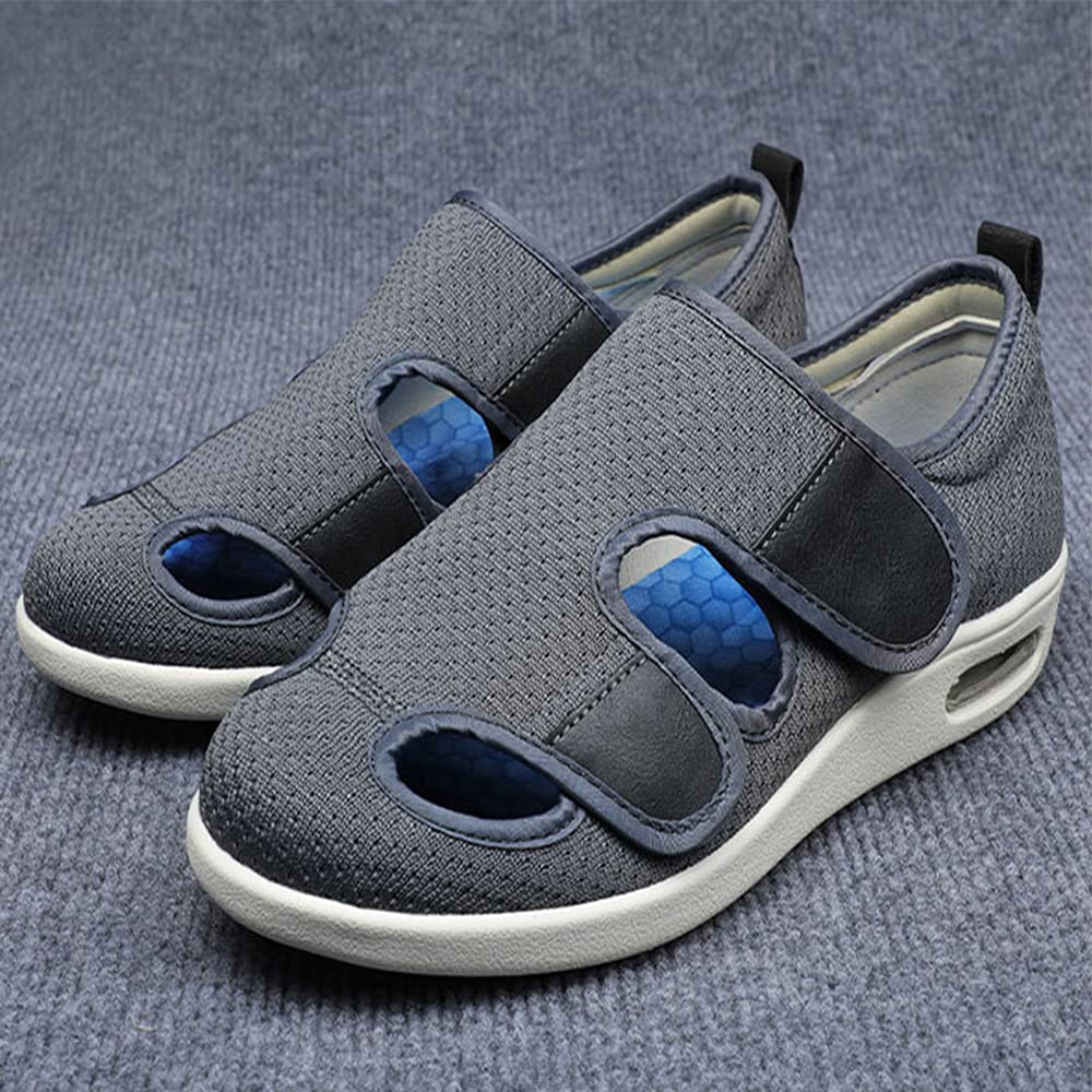 **JBTNBX Women's Diabetic Walking Shoes - Extra Wide Width Adjustable Sneakers for Swollen Feet & Edema Relief - Comfortable Footwear for Elderly & Diabetics - Ideal for Daily Walking, Nursing & Healthcare**