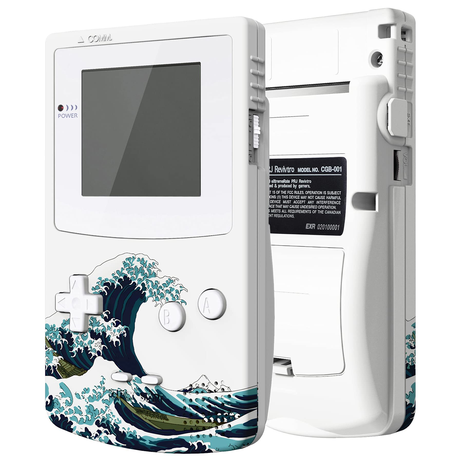 ExtremeRate Replacement Shell with Buttons for GBC Gameboy Color - Compatible with GBC OSD IPS, Regular IPS & Standard LCD (Console & IPS Screen Not Included) - Perfect for Gaming Enthusiasts & Retro Console Modding