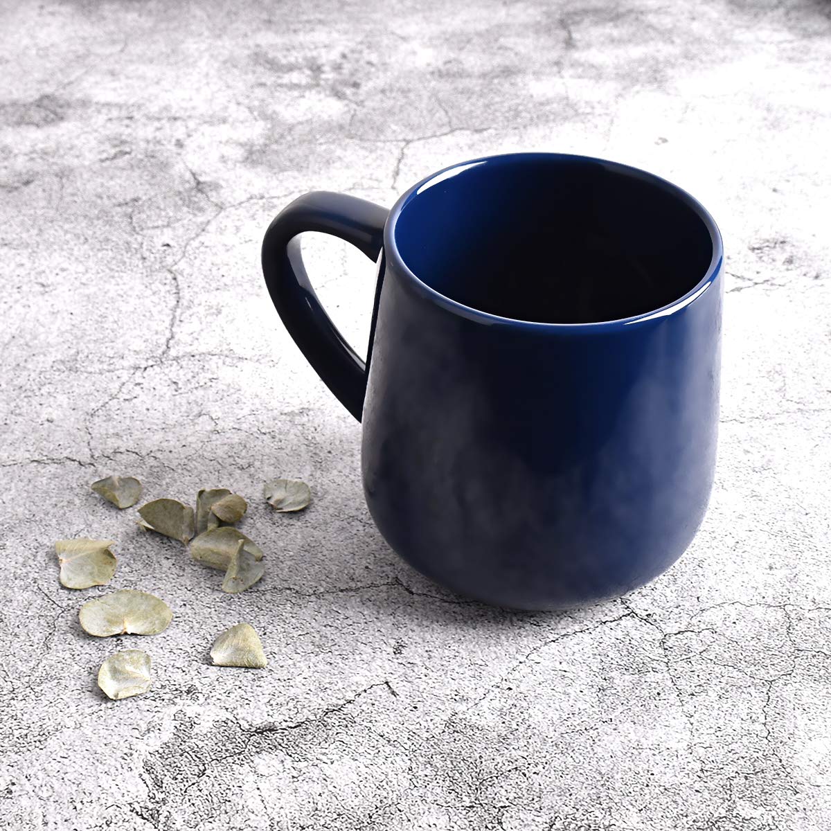 Bosmarlin 18 oz Large Glossy Ceramic Coffee Mug & Tea Cup - Dishwasher & Microwave Safe - Royal Blue - Perfect for Office, Home, or Gift Giving - Enjoy Your Morning Coffee, Afternoon Tea, or Hot Chocolate in Style