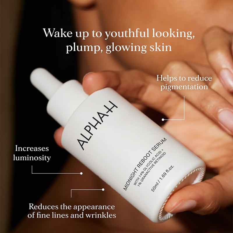 Alpha H Midnight Reboot Serum - Overnight Skin Renewal Treatment for Glowing Complexion | Perfect for Nighttime Skincare Routine & Anti-Aging Regimen