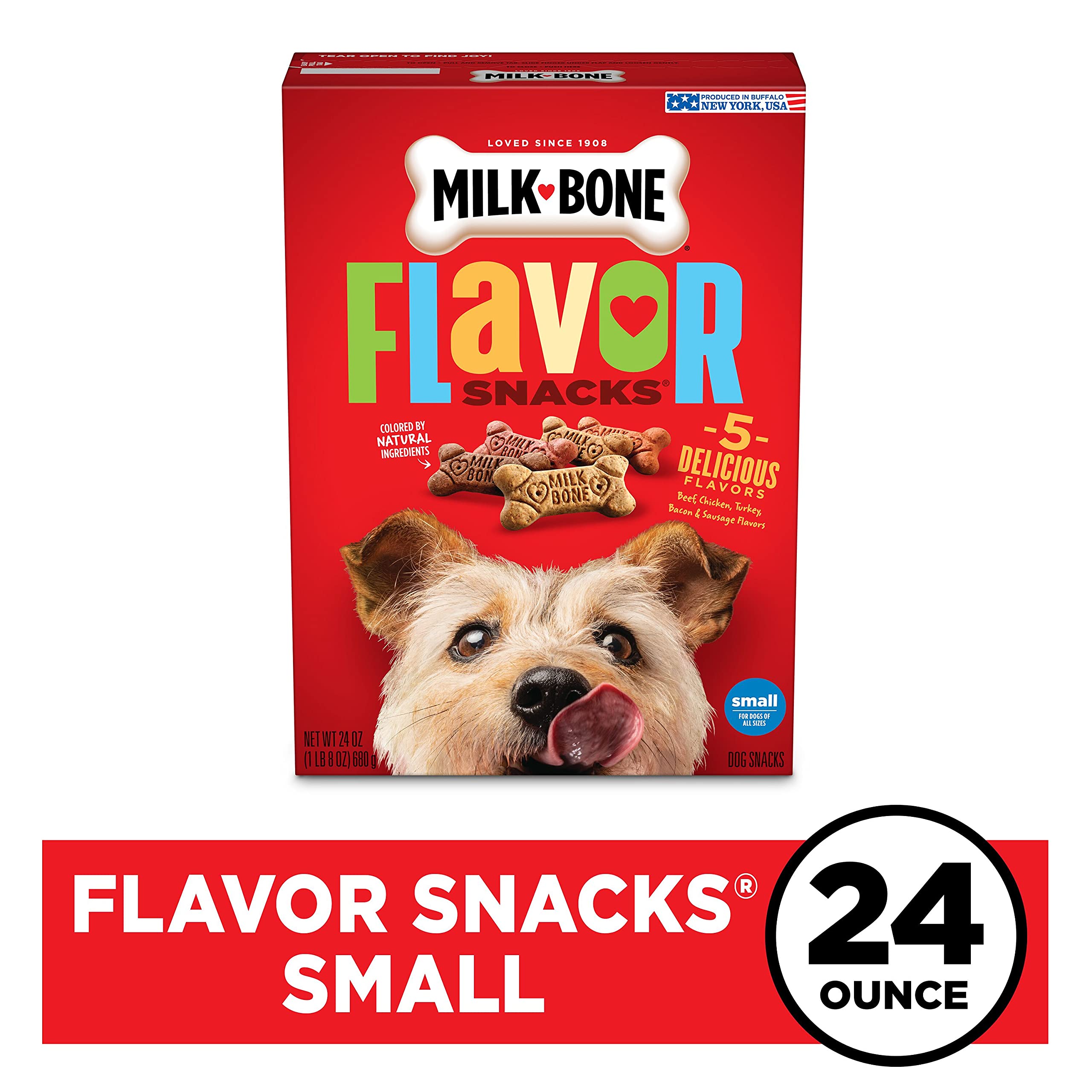 Milk-Bone Original Flavor Small Dog Treats - Crunchy Biscuits for Tartar Control, 24oz - Perfect for Training, Rewards & Dental Health
