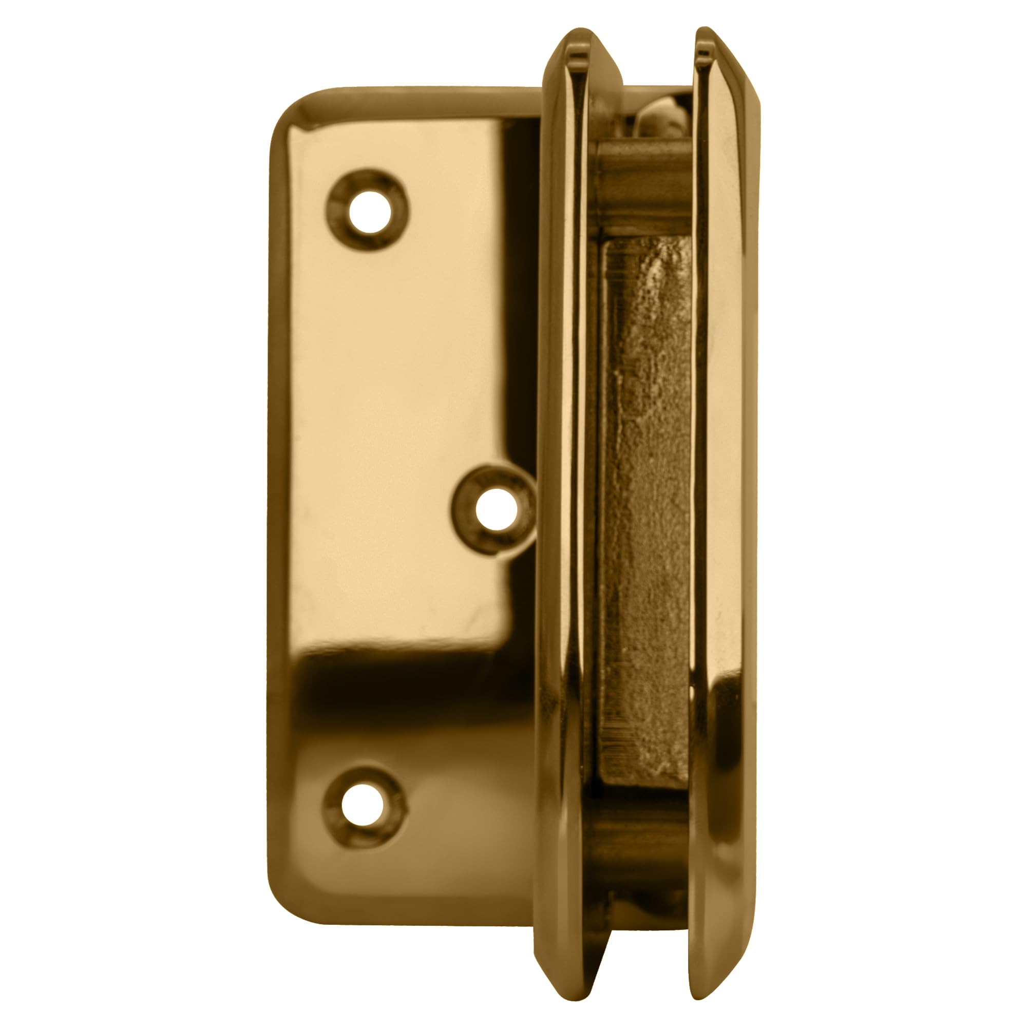 CRL 044 Series Gold Plated Wall Mount Offset Back Plate Hinge - Premium Bathroom & Cabinet Hardware for Doors - Perfect for Modern Home & Office Decor
