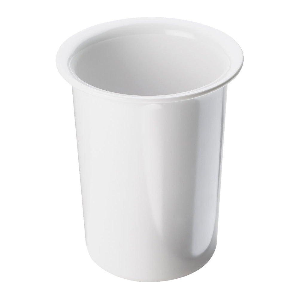 Cal Mil 1017 15-Piece Cutlery Organizer - White Melamine Kitchen Utensil Holder with 4.5