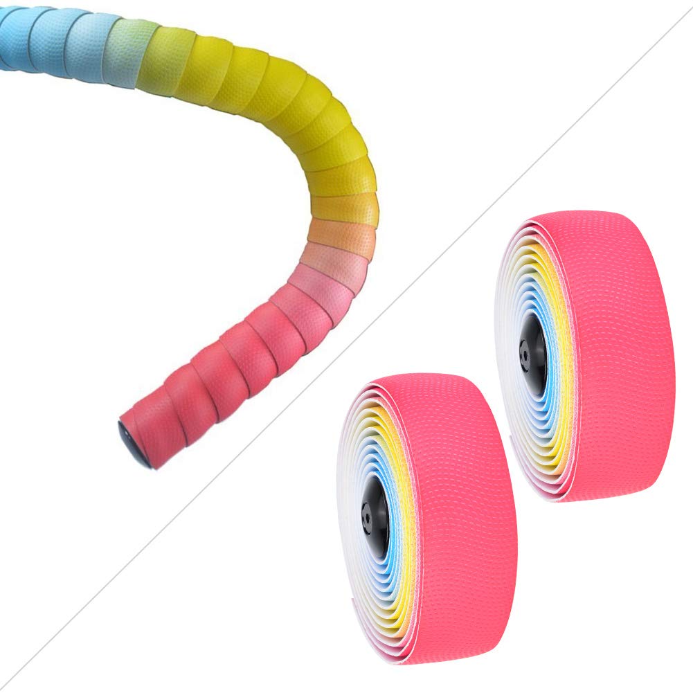 Premium EVA Road Bike Handlebar Tape - 2 Pack Non-Slip PU Cycling Handlebar Grip for Enhanced Comfort & Control | Ideal for Road Bikes, Mountain Bikes & Commuter Bikes | Perfect for Long Rides, Racing & Daily Cycling