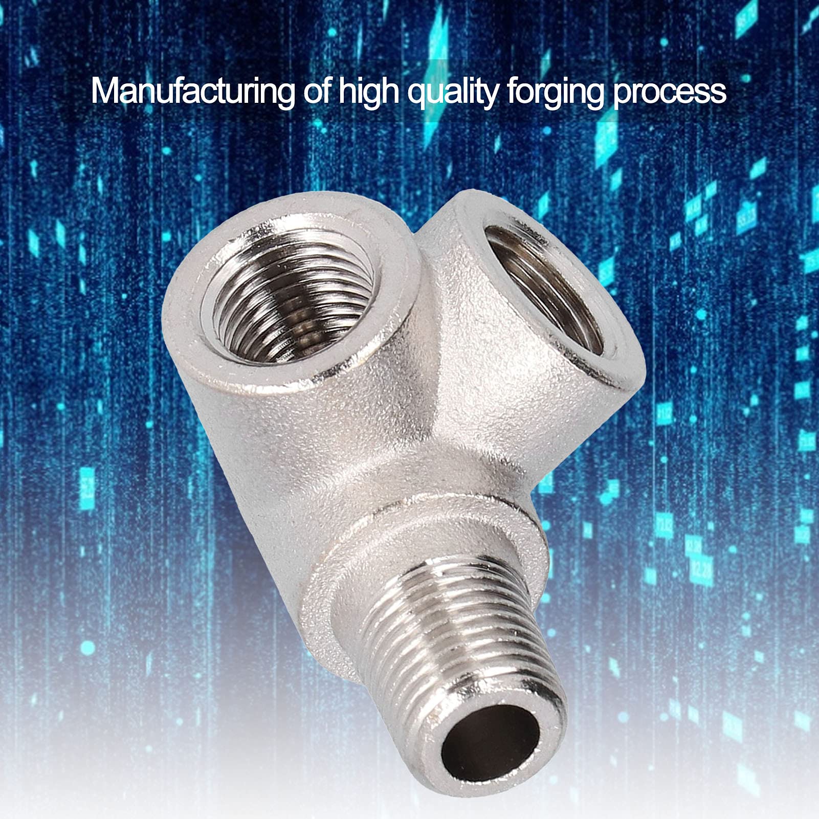 4-Way Bracket for Air Compressor - Corrosion Resistant & Oil-Free Pneumatic Fitting - Perfect for Industrial, Automotive & DIY Air Tool Systems