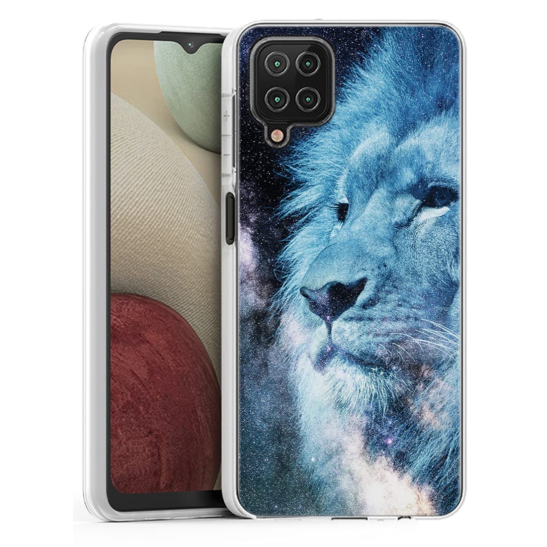 Shockproof Rugged TPU Case for Samsung Galaxy A12 - Clear Cover for Outdoor Protection