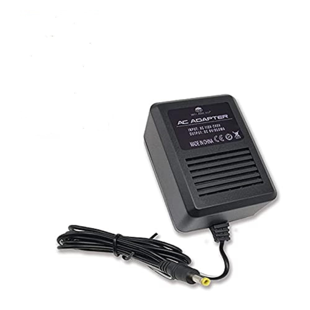 AC Power Supply Adapter Wall Charger for Sega Genesis 2 & 3 - Replacement Power Cord for Classic Gaming Console - Perfect for Retro Gaming Setup & Home Entertainment