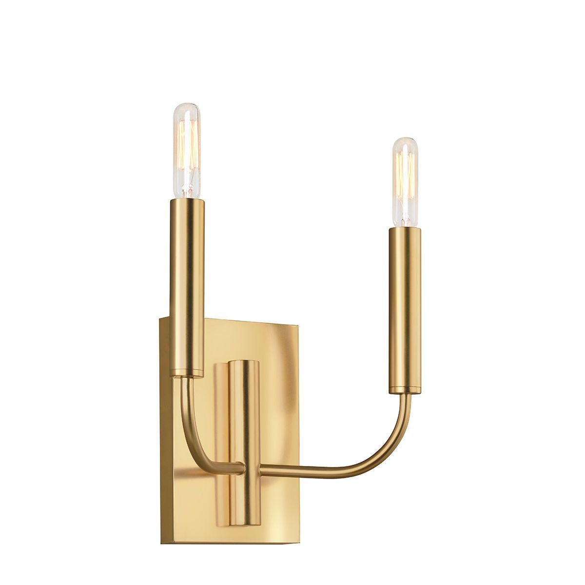 Brianna 1/2Lt Wall Light - Brass & Polished Nickel Finish Sconce - Perfect for Bedroom, Hallway & Bathroom Lighting
