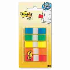 Colorful Page Flags in Portable Dispenser - 5 Standard Colors, 100 Flags Total (20/Color) - Perfect for Book Marking, Office Organization & Study Notes
