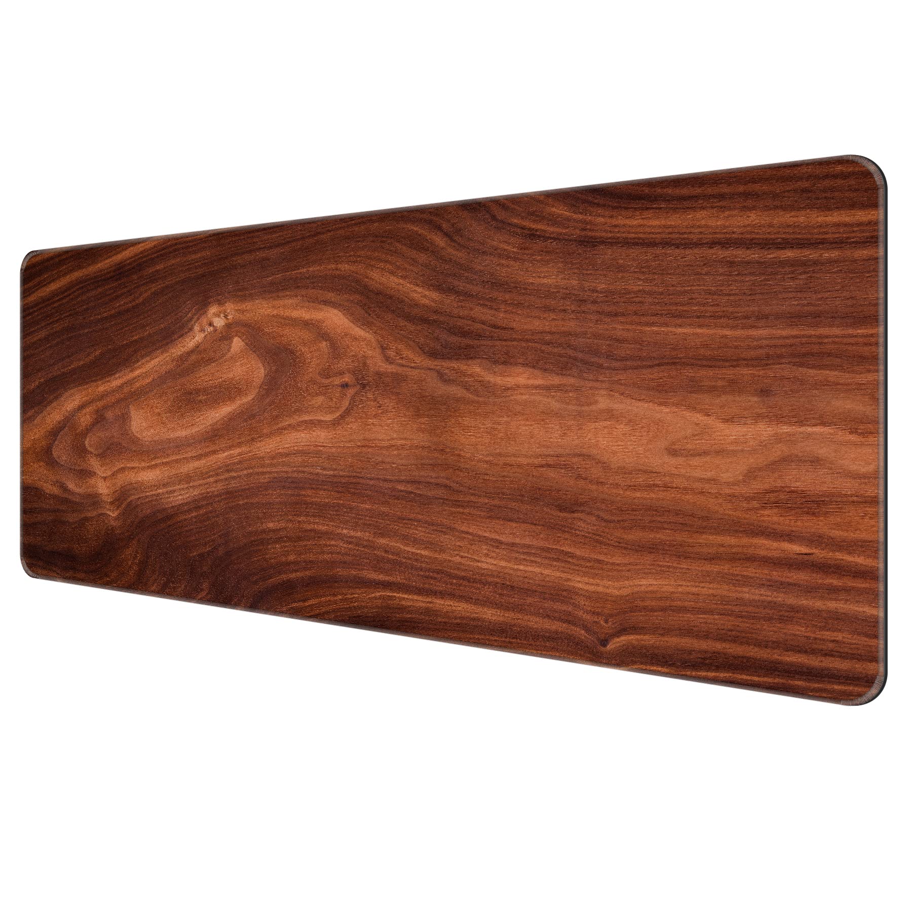 Dynippy Large Extended Gaming Mouse Pad (31.5 x 11.8 x 0.08 Inches) - Stitched Edges, Non-Slip Base, XXL Desk Mat for Keyboard & Mouse - Perfect for Gaming, Office & Home Use - Wood Grain Design