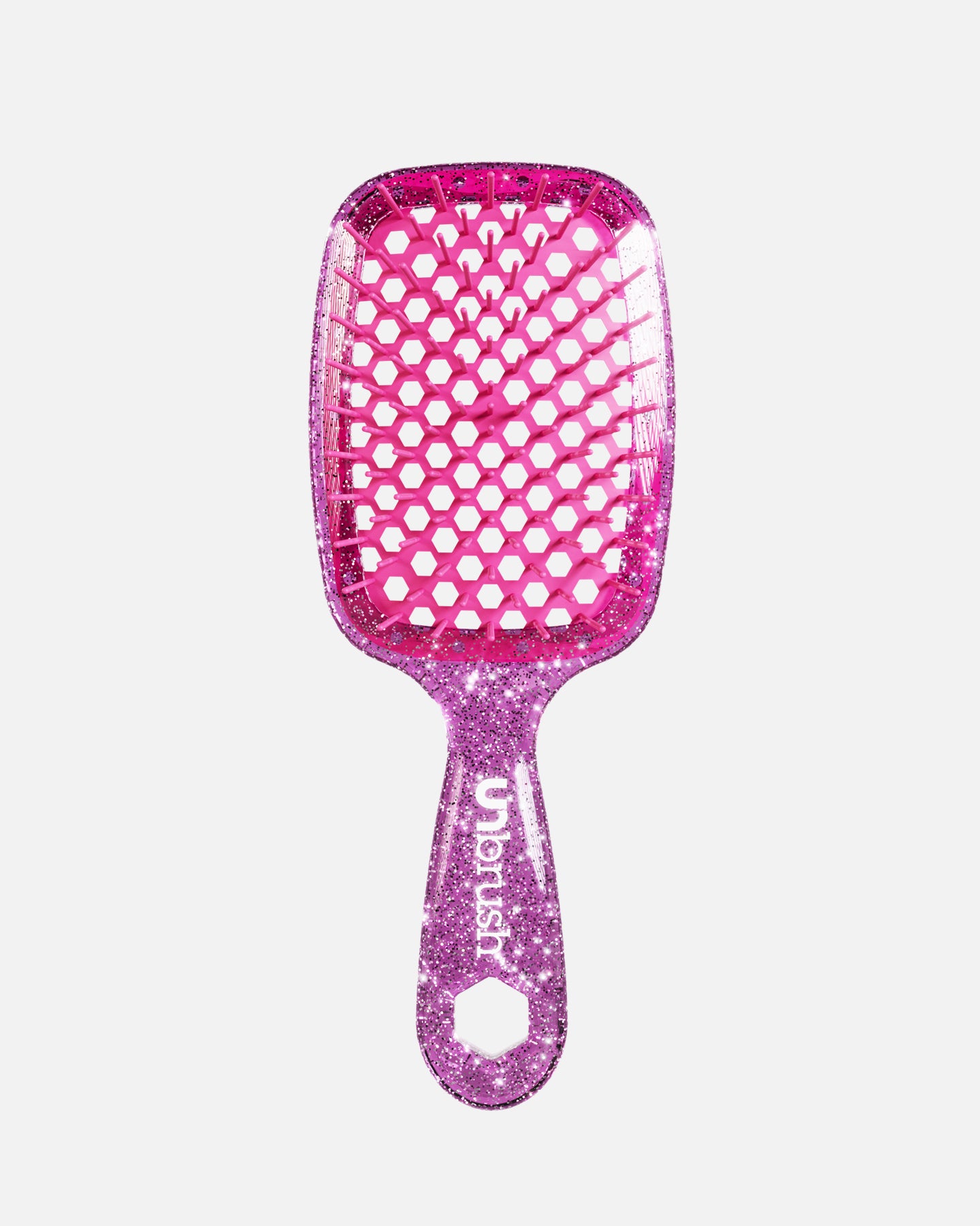UNbrush Detangling Hair Brush for Wet & Dry Hair - Rose Quartz Pink for Smooth, Pain-Free Brushing - Perfect for Curly, Thick, and Long Hair at Home & Travel