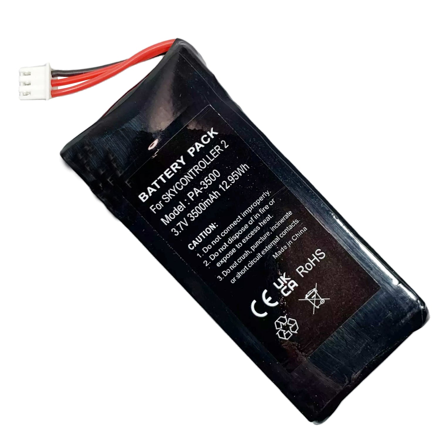 3.7V 3500mAh LiPo Rechargeable Drone Battery - Replacement for Parrot Skycontroller 2P Radio Drone - Long Flight Time for Aerial Photography & FPV Racing