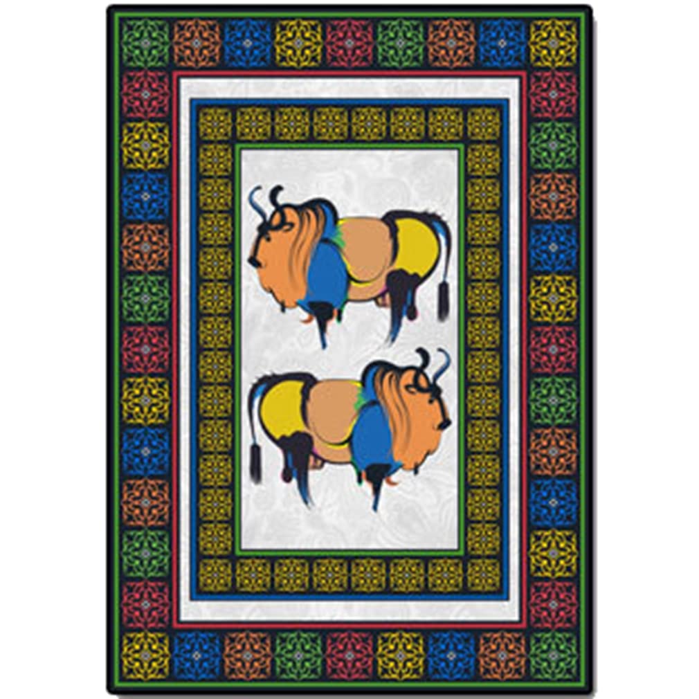 Vintage Bohemian Area Rug - Floral Elephant Design Non-Slip Carpet for Farmhouse, Bedroom, Living Room & Kitchen | Indoor/Outdoor Use | Perfect as Runner Mat, Bathroom Rug or Doormat | 3'x5' Multi-Color Boho Decor | Great for Home, Apartment, Dorm & Office Spaces
