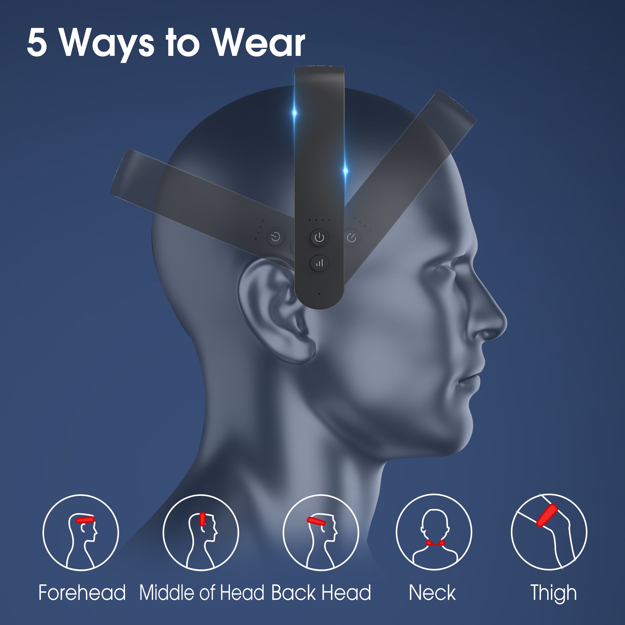 Electric Scalp Massager with 11 Vibrating Nodes - Deep Relaxation & Stress Relief - Hair Growth Stimulator for Men & Women - Perfect for Home, Office & Travel Use