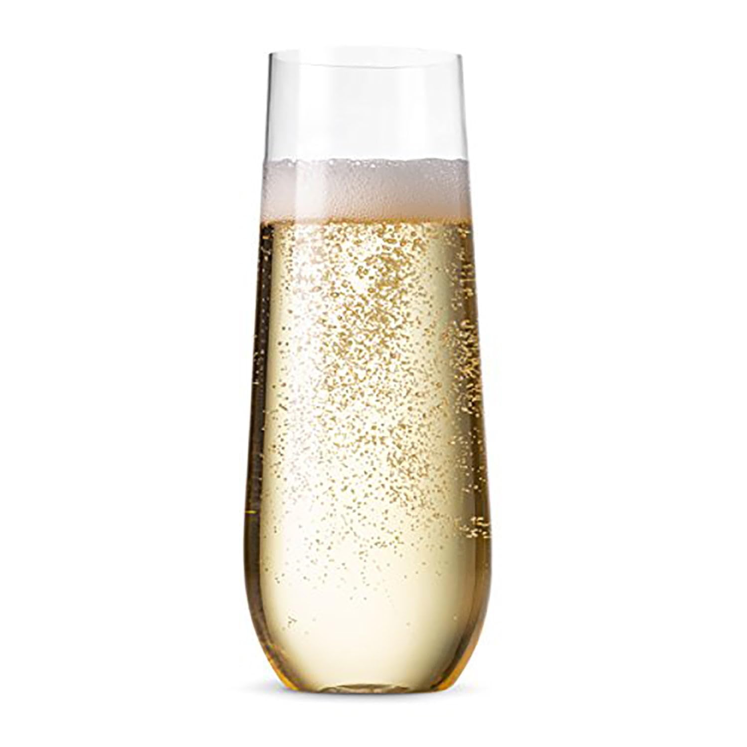 Lillian Tablesettings 9oz Stemless Plastic Wine Glasses - Shatterproof & Reusable for Elegant Parties, Weddings, Outdoor Events (60 Count) - Perfect for Cocktail Receptions, Picnics, and Poolside Gatherings
