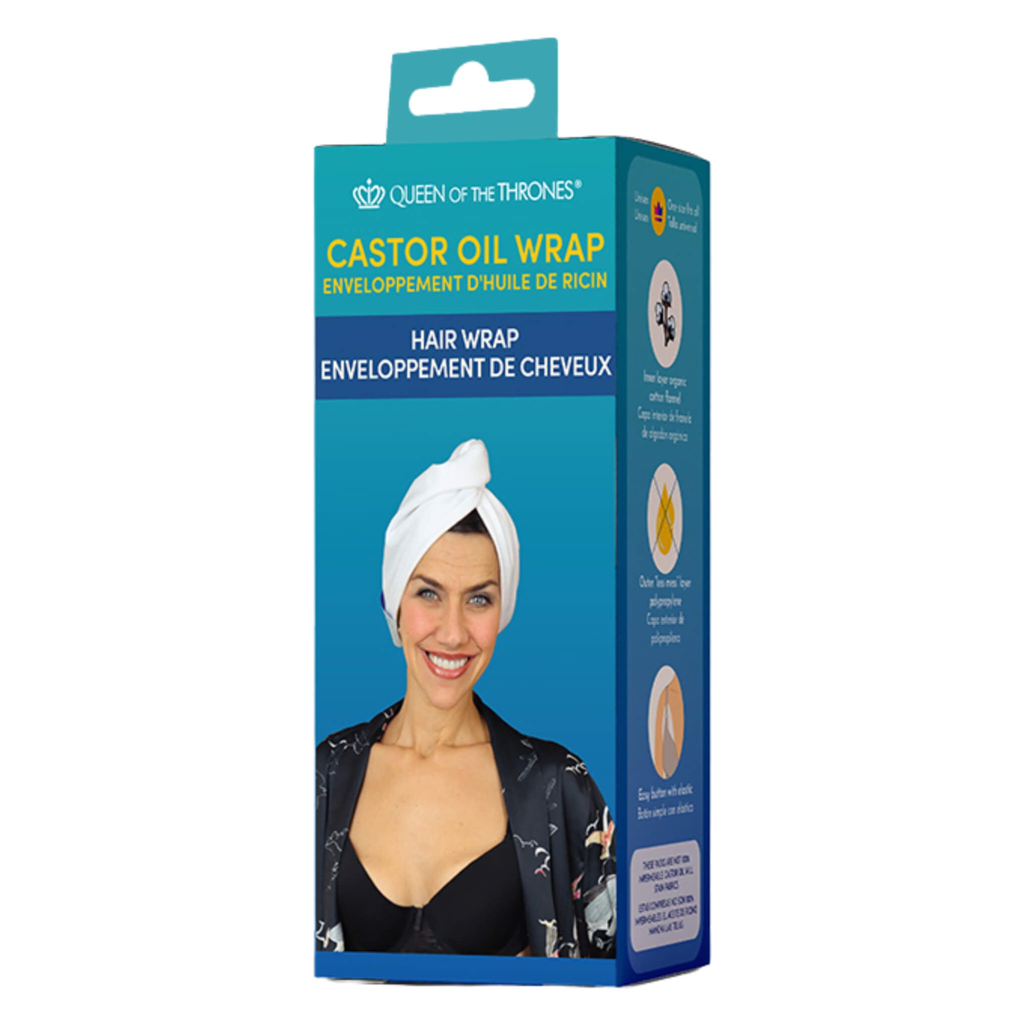 Organic Castor Oil for Hair Growth & Beauty - Moisturizing Scalp Treatment for Thicker, Healthier Hair | Perfect for Hair Wraps, Deep Conditioning & Nighttime Hair Care