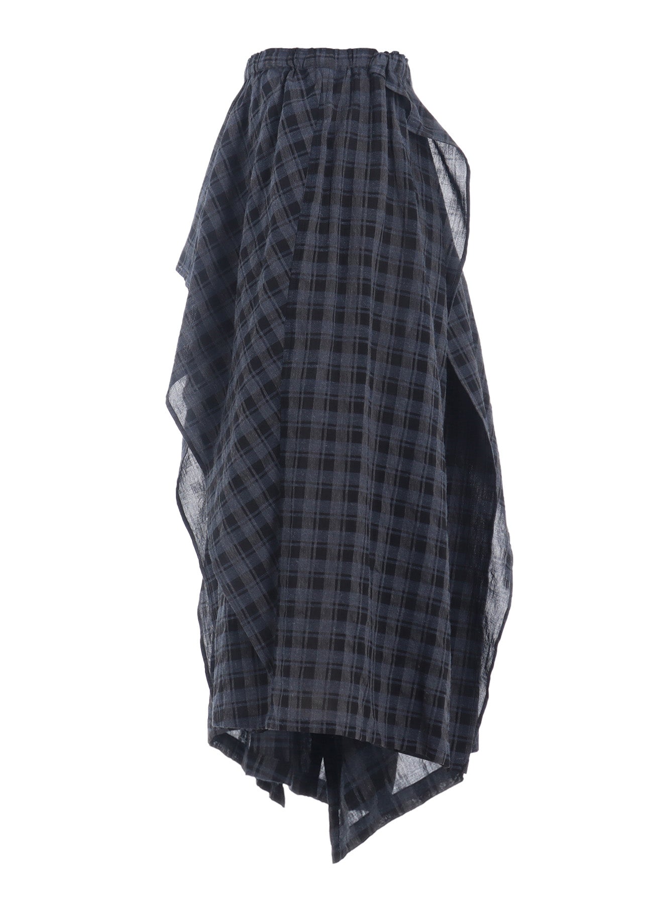 Soft Cotton Cupro Mini Plaid Drape Pants for Women - Comfortable & Stylish Lounge Pants for Home, Yoga, and Casual Outings