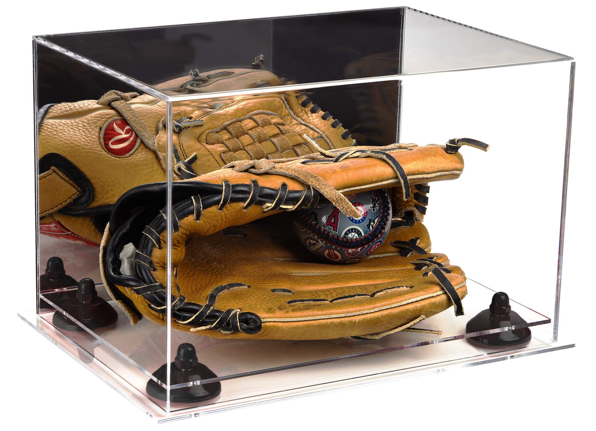 Premium Acrylic Baseball Glove Display Case - Clear Protective Showcase for Collectible Gloves - Perfect for Sports Memorabilia, Home Decor, and Trophy Room Display