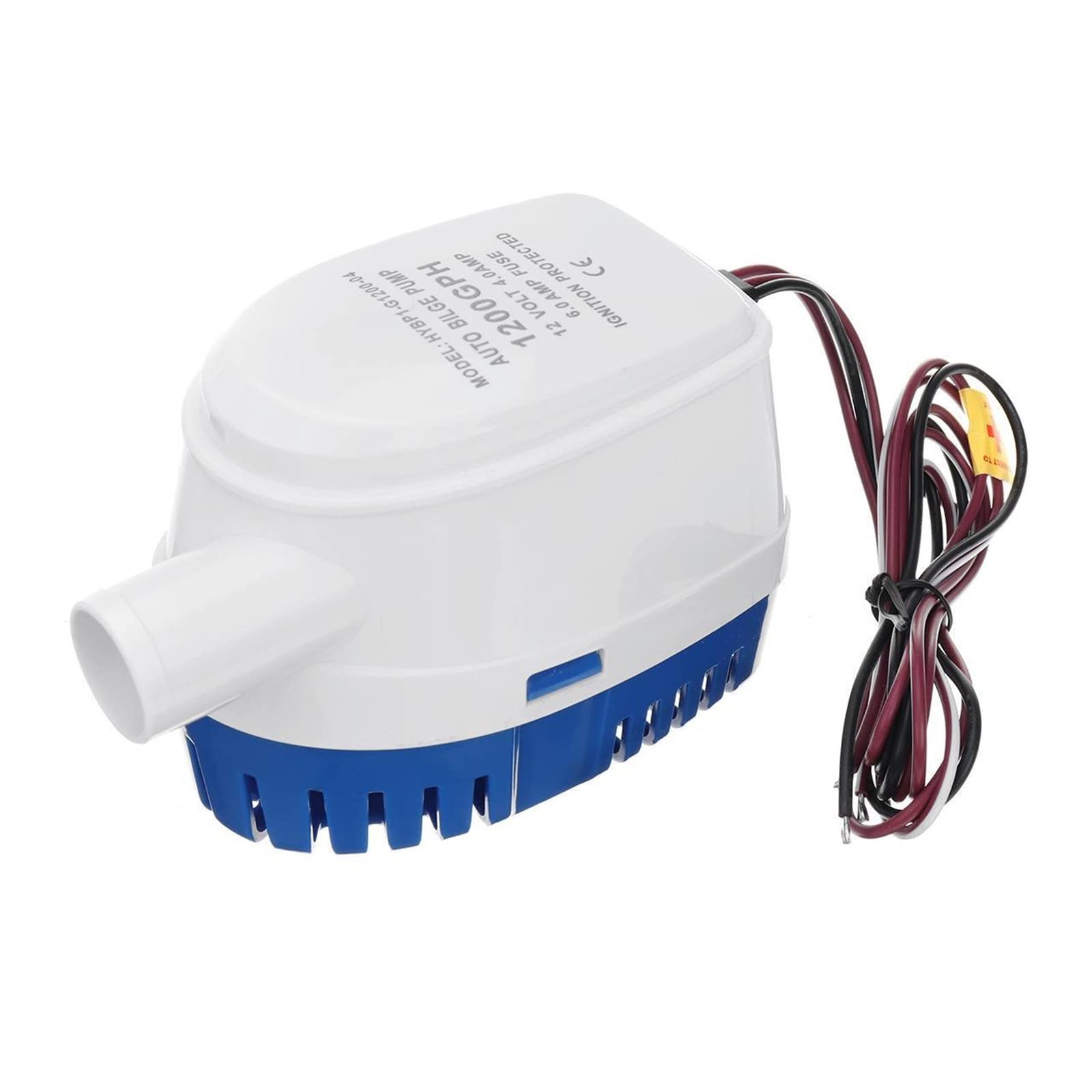 12V 1200GPH Mini Electric Bilge Water Pump - High Performance DC 12V Small Submersible Pump for Boats, Seaplanes, Motorhomes & Houseboats - Ideal for Marine, RV & Off-Grid Water Drainage