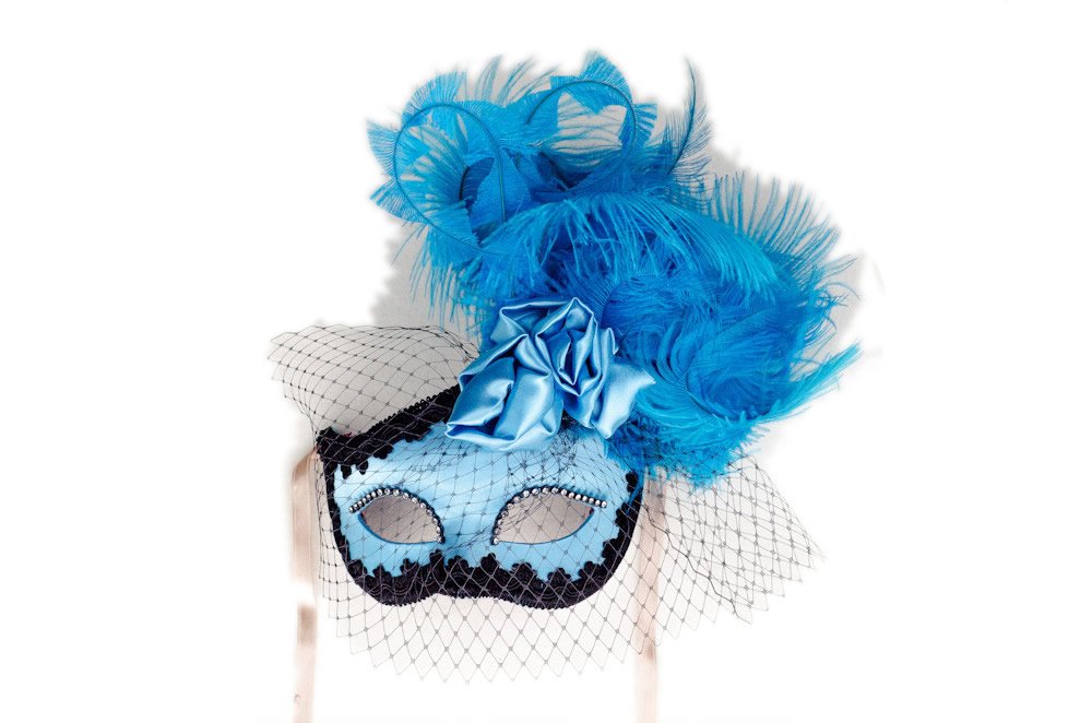 Elegant Venetian Masquerade Mask for Women - Handmade Lace Mask for Costume Parties, Carnival, Halloween & Venetian Ball