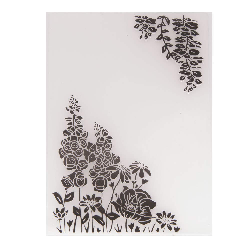 Arrietty Leaves Flowers Plastic Embossing Folder for Scrapbooking, DIY Cards, Albums | Scrapbook Template for Paper Crafting & Card Making | Perfect for Wedding Invitations, Greeting Cards, Memory Books