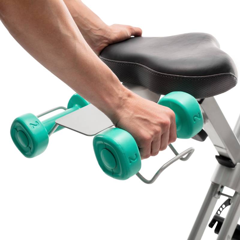 ProForm X Bike Elite Exercise Bike - Indoor Cycling Bike with Silent Magnetic Resistance, LCD Display & Bluetooth Connectivity - Perfect for Home Gym, Cardio Workouts & Weight Loss (PFEX78918T, Teal)