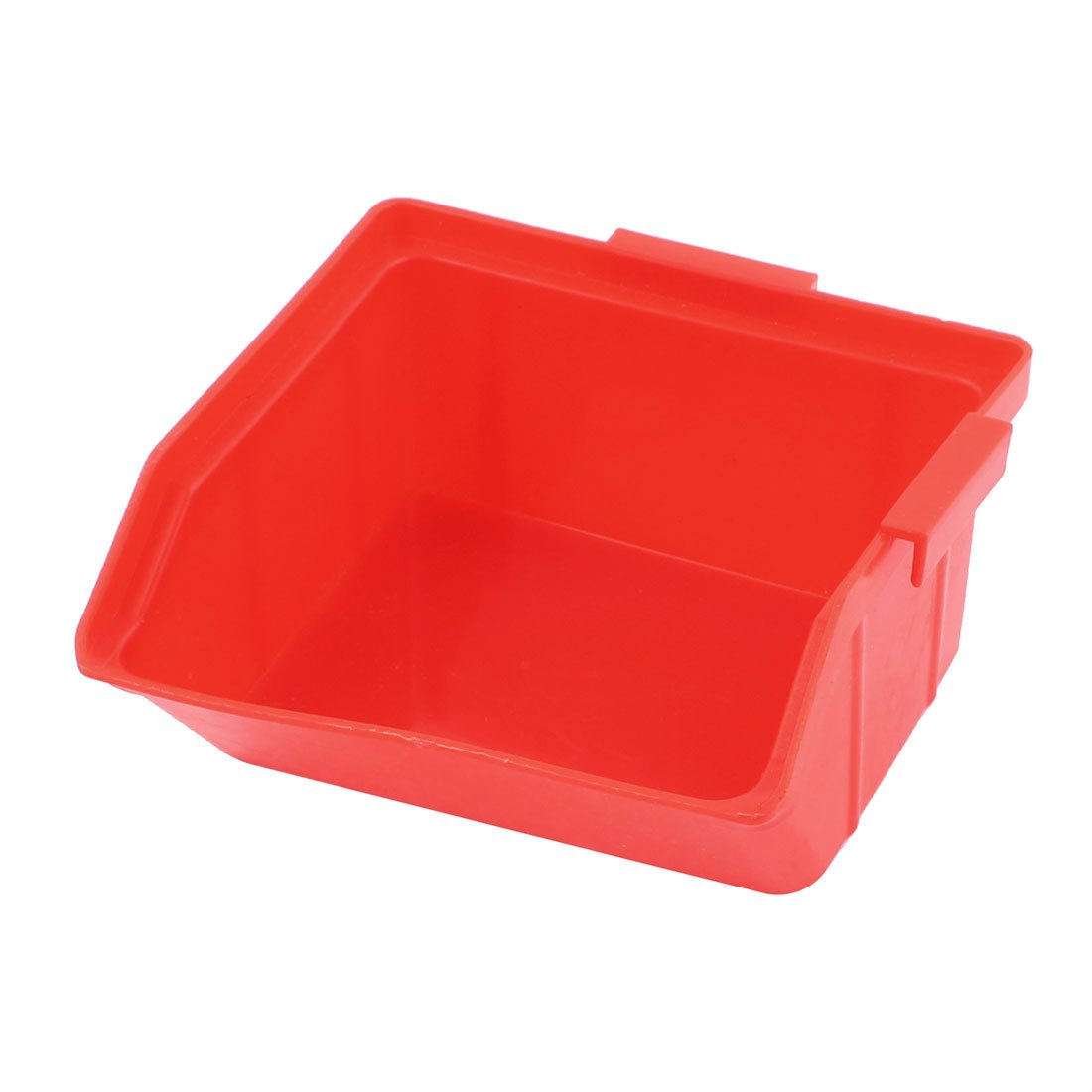 Red HFSL-1 Tool Organizer with Open Front - Stackable Storage Bins for Craft Parts & Components | Workshop & Garage Organization Solution