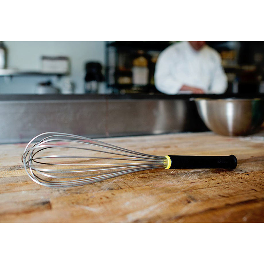 MATFER Stainless Steel Piano Whisk with Exoglass Handle - 10 Inch Professional Kitchen Whisk for Baking, Mixing & Whipping - Perfect for Chefs, Bakers & Home Cooks