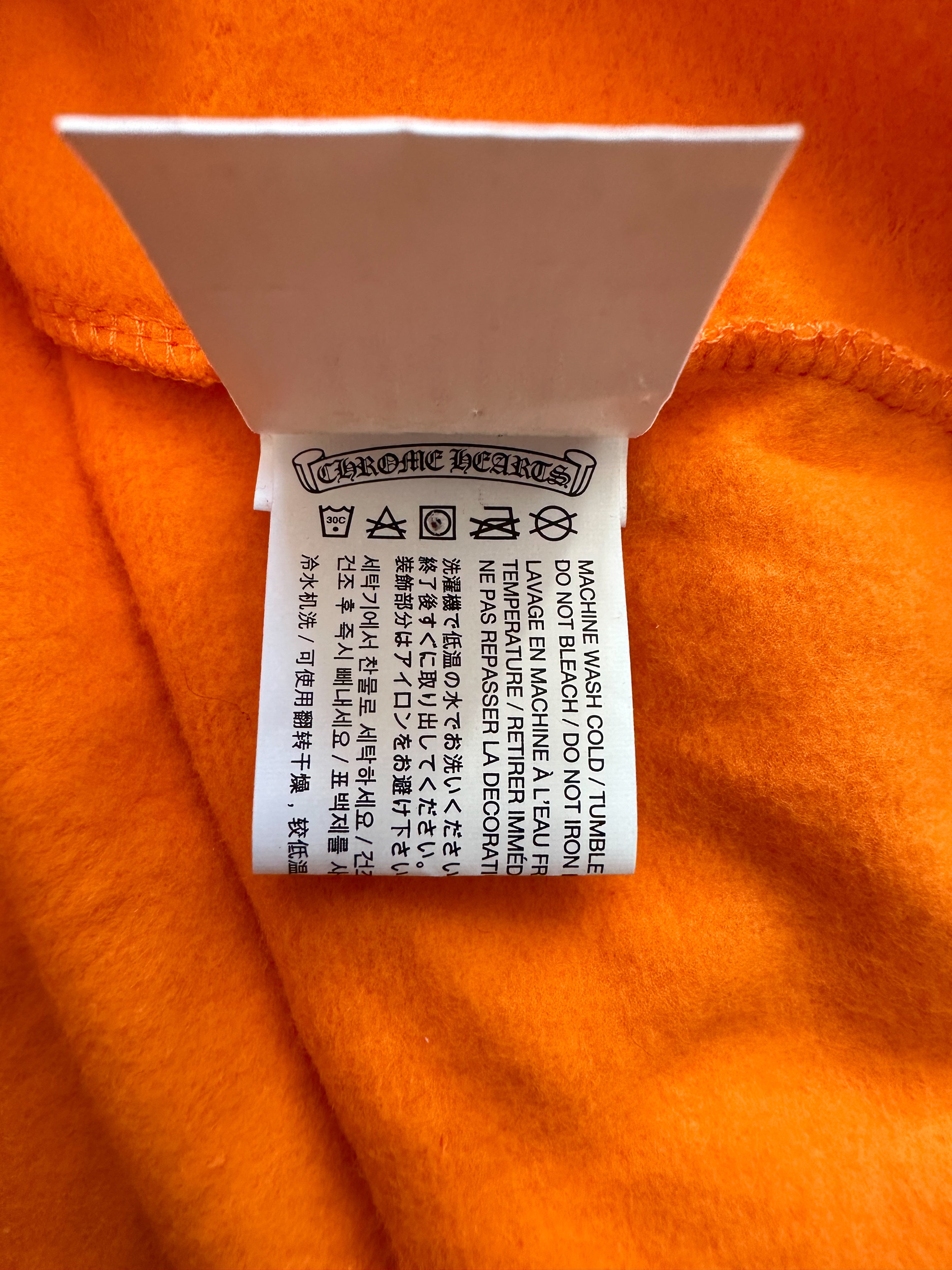 Chrome Hearts Off White Orange & Black Scroll Logo Hoodie - Stylish Streetwear for Men & Women | Perfect for Casual Outfits, Urban Fashion & Everyday Wear