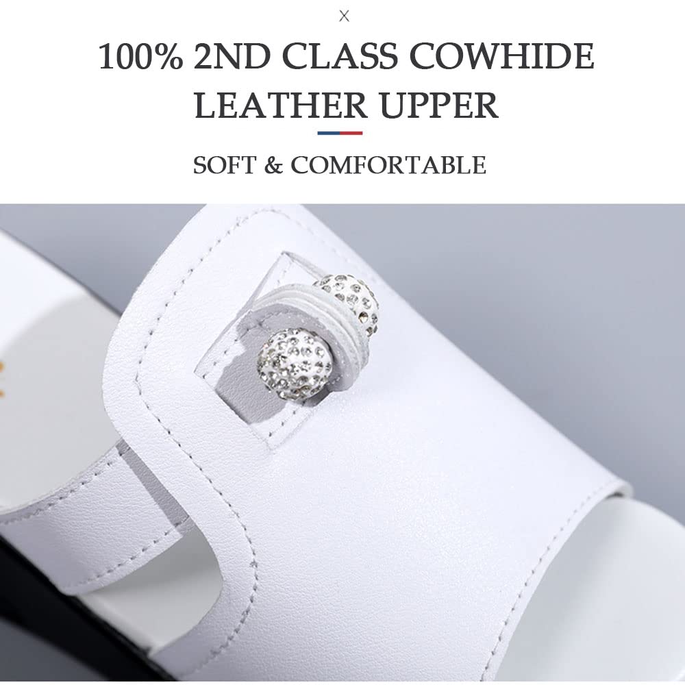 HESBITEUL Women's Comfortable Wedge Sandals with Arch Support - Open Toe Platform Summer Shoes for Walking, Travel & Casual Outfits