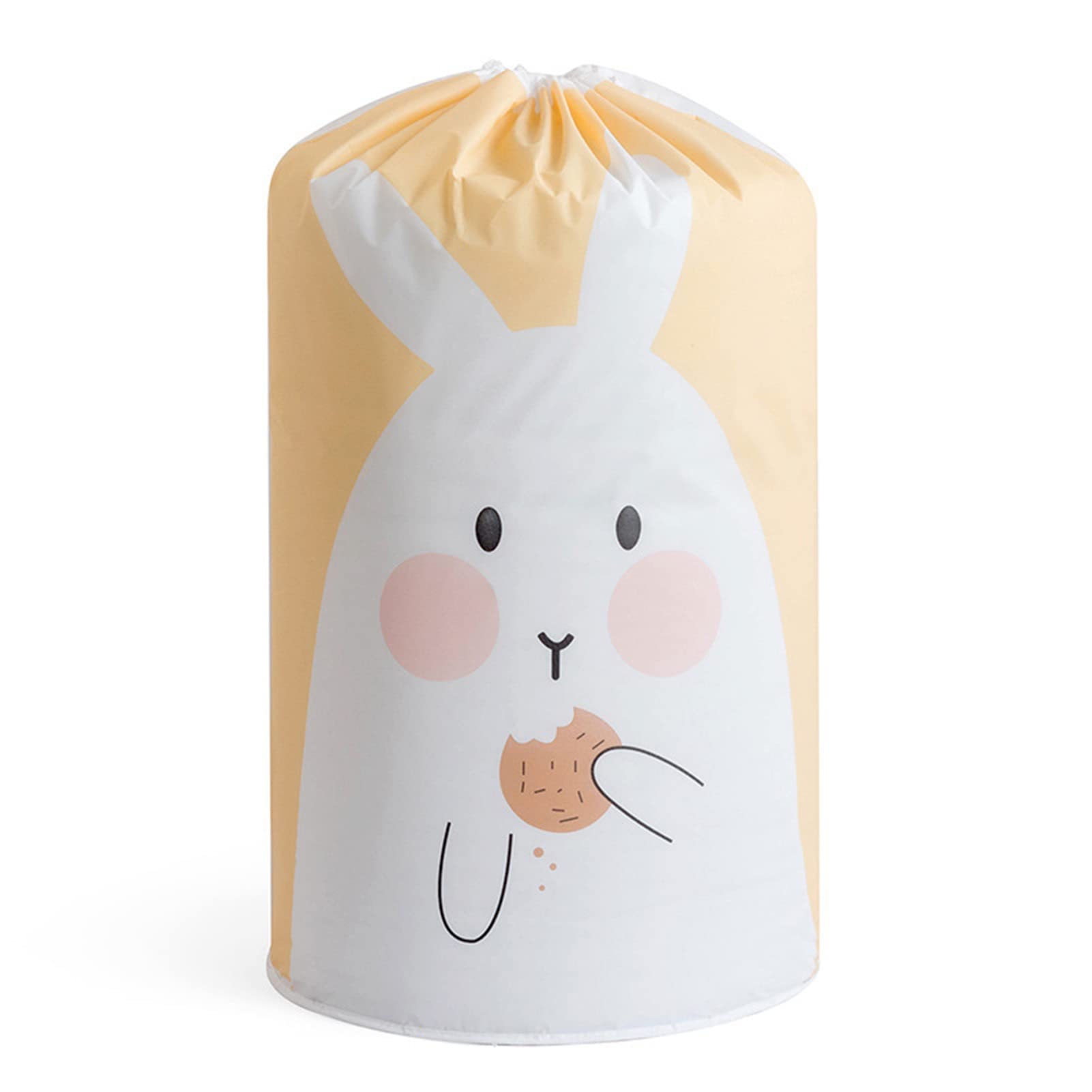 Waterproof Large Capacity Cylindrical Quilt Storage Bag with Cartoon Animal Print - US Storage Holder for Blankets, Comforters & Bedding - Perfect for Home Organization, Seasonal Storage & Travel Use